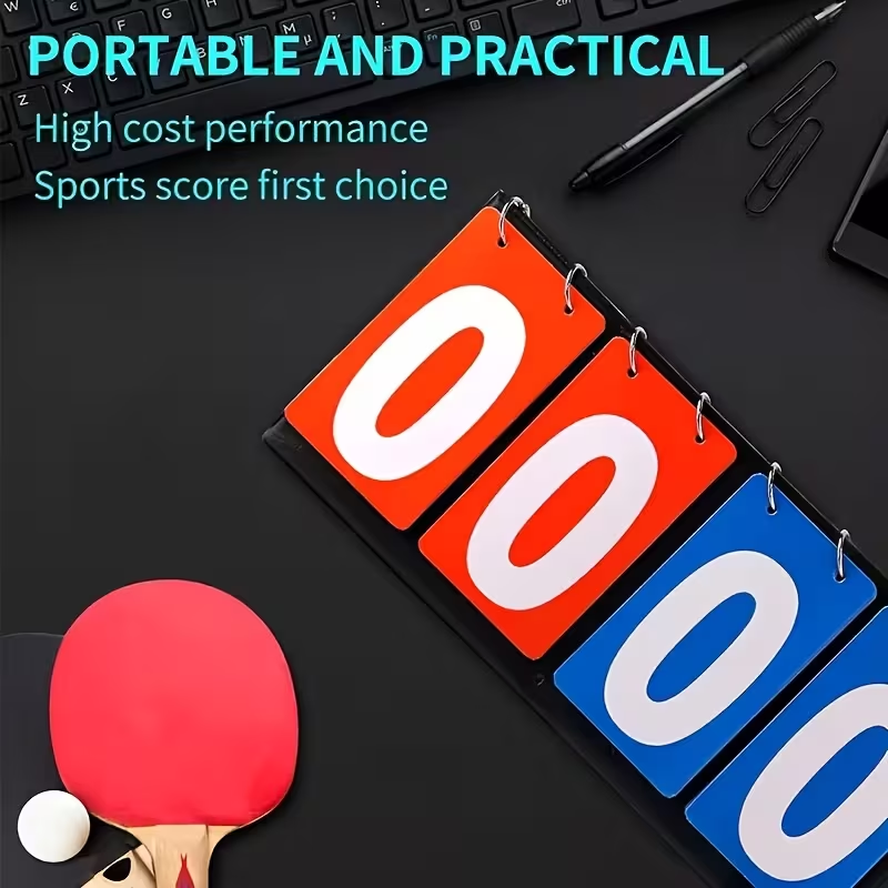 4‑Digit Flip Scoreboard Portab - Table Tennis Dimension recension och pris