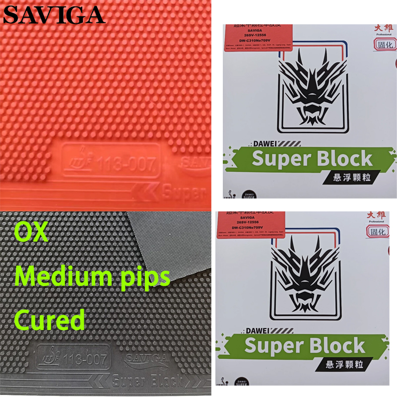 SAVIGA OX Long Pips Single Pin - Table Tennis Rubber Anti Spin recension och pris