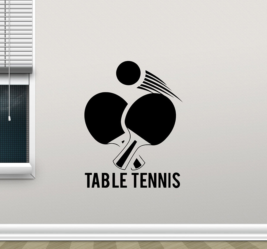 Table Tennis Wall Sticker Ping - Table Tennis Dimension recension och pris